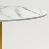 Runder Esstisch im Goblet-Stil 120cm gold marmoriert Monika+ Lagerbestand
