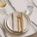 Runder Esstisch im Goblet-Stil 120cm gold marmoriert Monika+ Eigenschaften