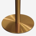 Runder Esstisch im Goblet-Stil 120cm gold marmoriert Monika+ Maße
