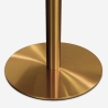 Runder Esstisch im Goblet-Stil 120cm gold marmoriert Monika+ Maße