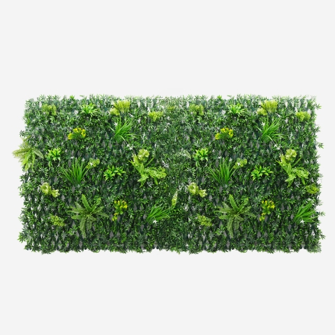 Künstliche Gartenpflanze Hecke 200x100cm ausziehbar Laurus Aktion