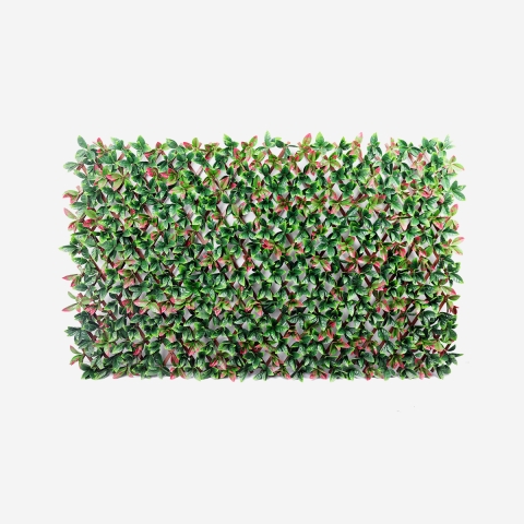 Künstliche Hecke 200x100cm Photinia Garten Spalier ausziehbar Ivoss Aktion