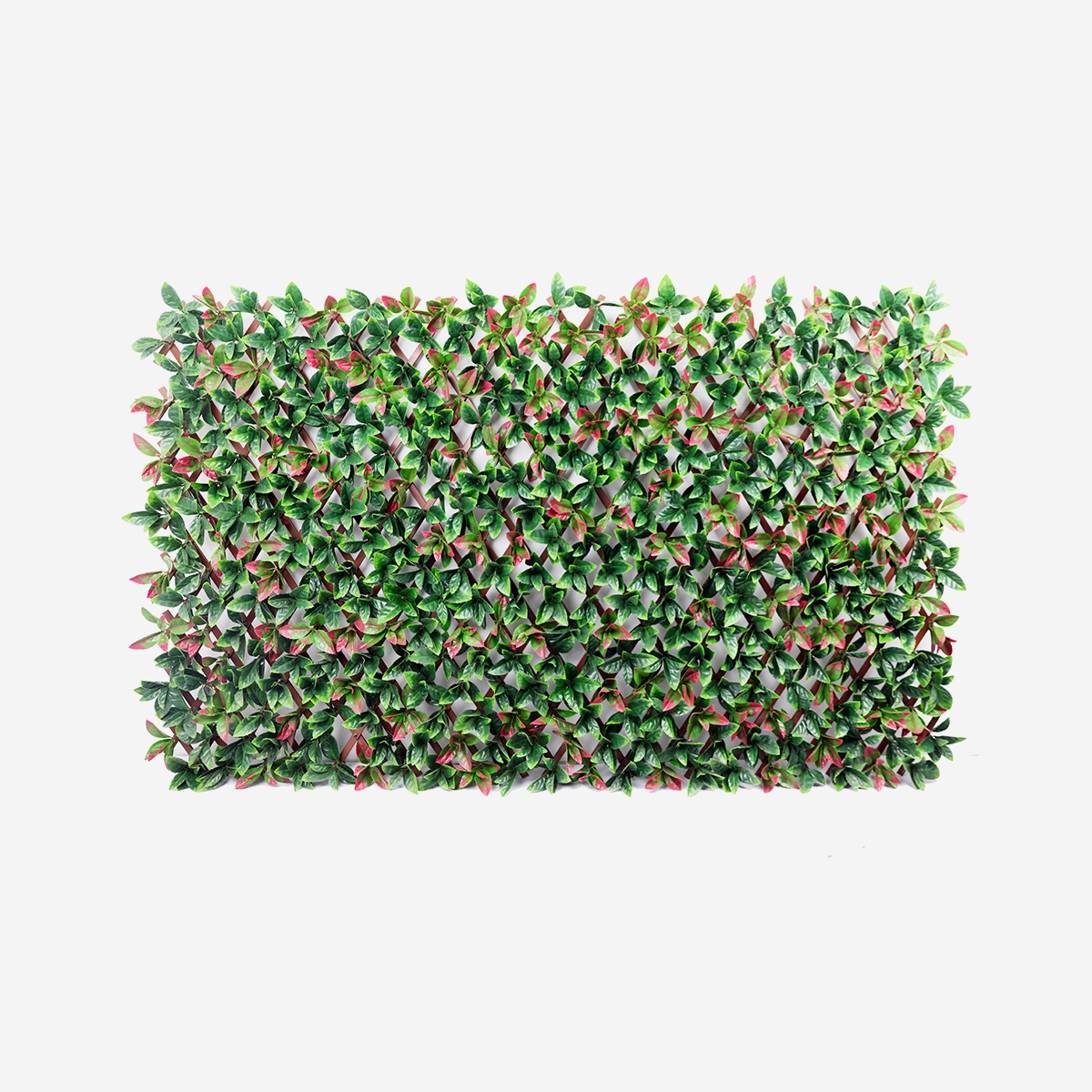 Künstliche Hecke 200x100cm Photinia Garten Spalier ausziehbar Ivoss Aktion