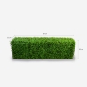 Künstliche Hecke für niedrigen Gartenzaun aus Buchsbaum 158x33x56cm Robuk Sales