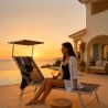 2er Set Liegestühle Strandliegen Sonnenliegen aus Aluminium für den Strand Santorini Limited Edition Sales