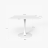 Quadratischer Tisch Design Goblet Stil für Bar Küche Esszimmer Lillium 80 