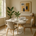 Quadratischer Tisch Design Goblet Stil für Bar Küche Esszimmer Lillium 80 Angebot