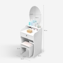 Schminktisch Schminkschrank mit Spiegel und Hocker für das Schlafzimmer Katrina Modell
