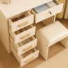 Schminktisch mit herzförmigen Spiegel und Hocker für Schlafzimmer Clara Preis