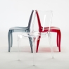 Cristal Light Grand Soleil Design stapelbare Stühle aus transparentem Polycarbonat für Küche und Bar 