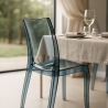 Cristal Light Grand Soleil Design stapelbare Stühle aus transparentem Polycarbonat für Küche und Bar Auswahl