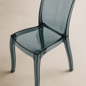 Cristal Light Grand Soleil Design stapelbare Stühle aus transparentem Polycarbonat für Küche und Bar Eigenschaften