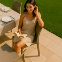 Ice Grand Soleil stapelbare Küchen- und Barstühle aus Polypropylen Angebot