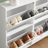 Schuhregal Schuhschrank Eingang 4 Klappfächer 8 Paar Schuhe Botes Kauf