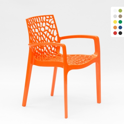 Grand Soleil Gruvyer Arm Polypropylen Stühle mit Armlehnen Garten Bar Aktion