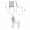 Stapelbare Küchen- und Barstühle aus transparentem Polycarbonat Hypnotic Grand Soleil Eigenschaften