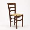 Set mit 4 Stühlen und Tisch Innenküche Bar Quadratisch 80x80 Holz Rusty 