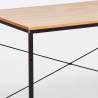 Schreibtisch 180x60 Holz Stahl im Industriestil für Arbeitszimmer und Büro Wootop XL Rabatte