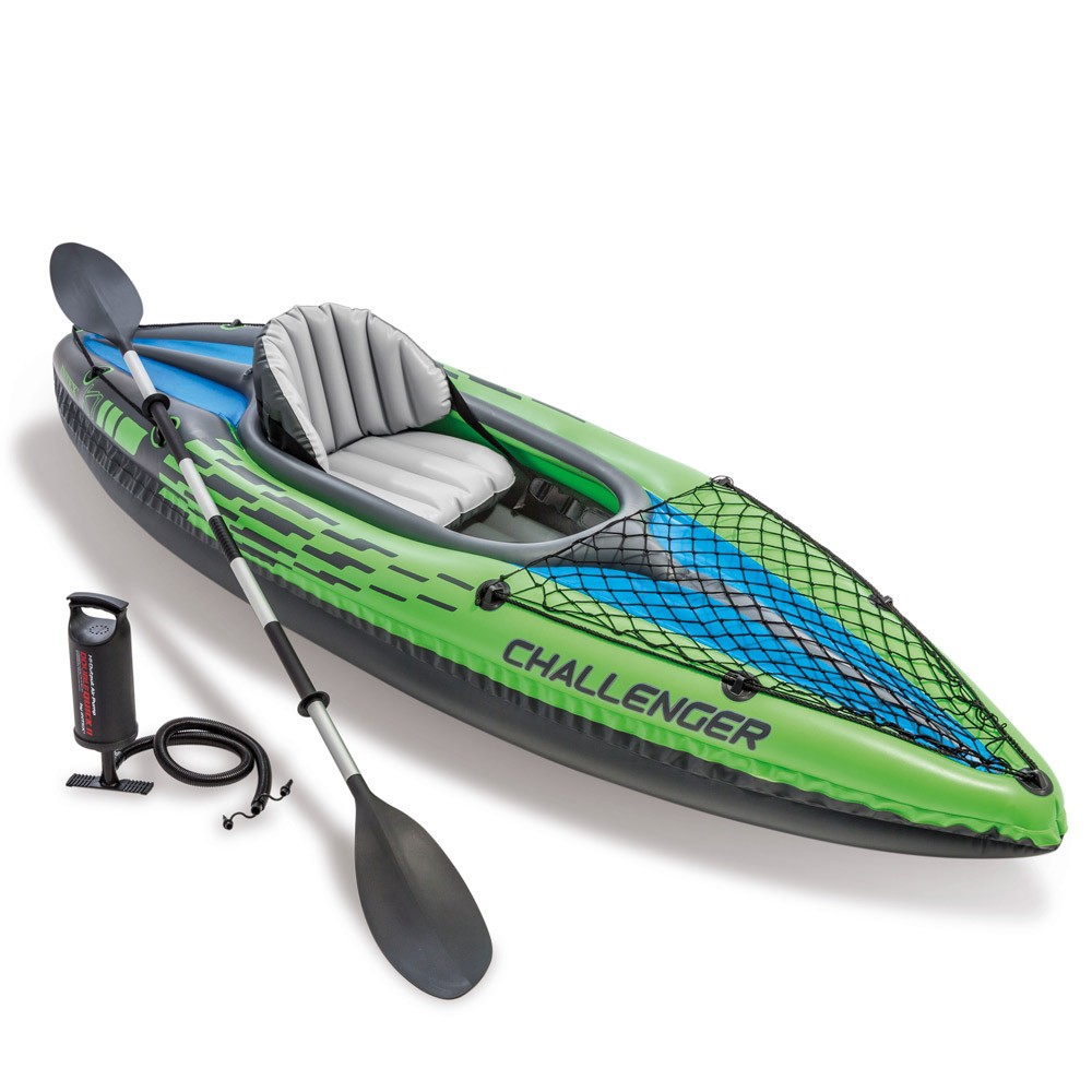 Intex 68305 Challenger K1 Kajak Aufblasbares Schlauchboot