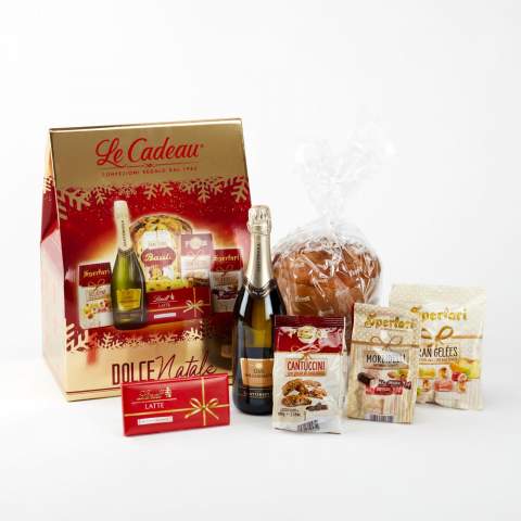 Geschenkkorb Weihnachten Wein Schokolade mitarbeiter Familie Trentino