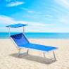 4er Set Sonnenliegen Luxus Italienischen Strandliegen mit Dach Italia Kosten