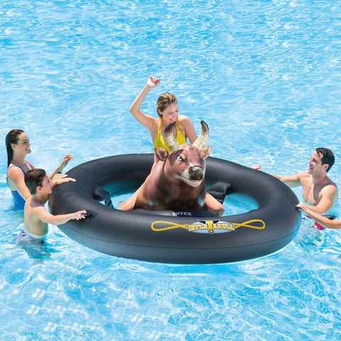 Intex 56280 Stier Rodeo Mechanisch Inflatabull für Pools Inflatabull