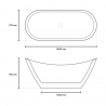 Badewanne Freistehend Oval Installation Freies Design Siro Katalog