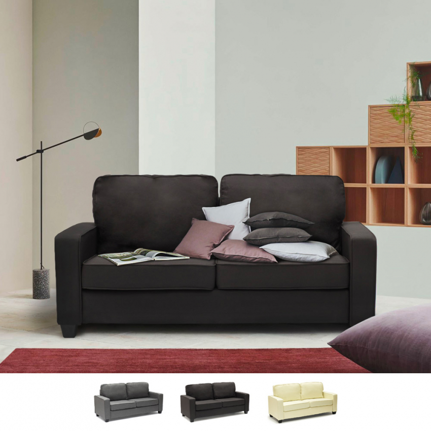 Sofa 2-Sitzer Couch Stoff für Wohnzimmer Büro Rubino 