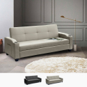 2-Sitzer-Kunstleder-Schlafsofa Ambra pronto letto Aktion