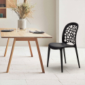 Stapelbare Stühle für Küchen Bar Garten Stuhl Design Löcher Messina WEDDING Verkauf