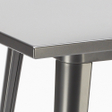 Tisch im industriellen stil aus stahl und metall 60x60 hocker Nut Eigenschaften