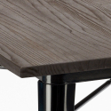 Lix tisch im industriellen stil aus stahl und holz 80x80 bar und haus allen Kosten