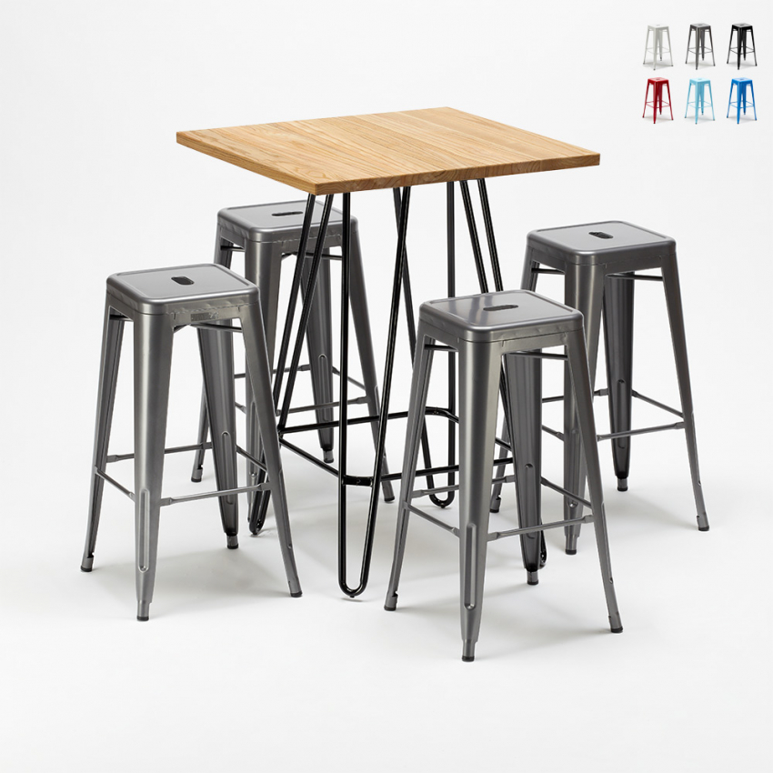 stehtischset und 4 metallhocker im stil für bars und pubs brooklyn Eigenschaften stehtischset und 4 metallhocker im stil für bars und pubs brooklyn Eigenschaften