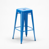 hohes tischset und 4 metallhocker industriestil little italy 