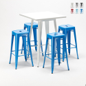 stehtisch und 4 metallhocker design industrial union square Lagerbestand