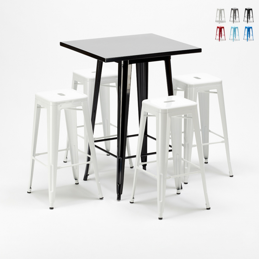hoher tisch und 4 metallhocker industrielle im-stil new york-bar Eigenschaften
