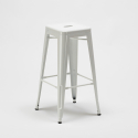 hoher tisch und 4 metallhocker industrielle im-stil new york-bar 