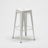 hoher tisch und 4 metallhocker industrielle im-stil new york-bar 