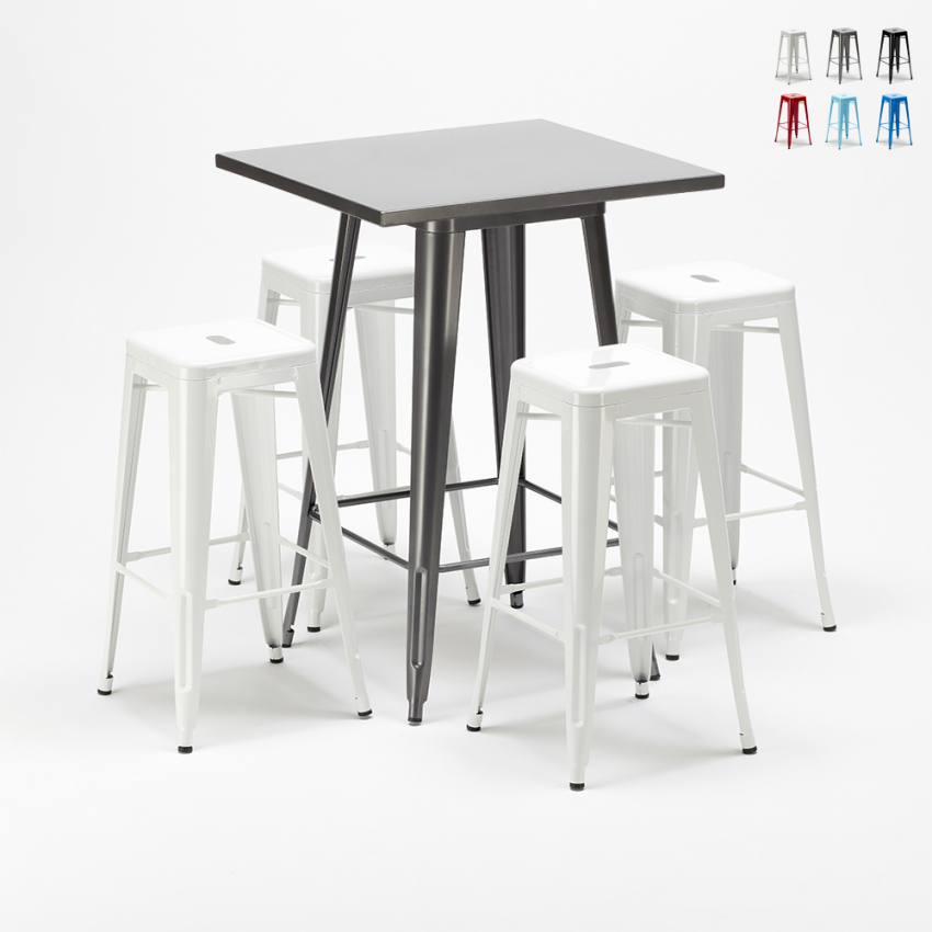 stehtischset und 4 metallhocker entworfen von industrial gowanus Lagerbestand stehtischset und 4 metallhocker entworfen von industrial gowanus Lagerbestand