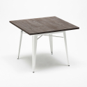 viereckiger tisch und stühle aus metall holz Lix industrieller stil midtown 