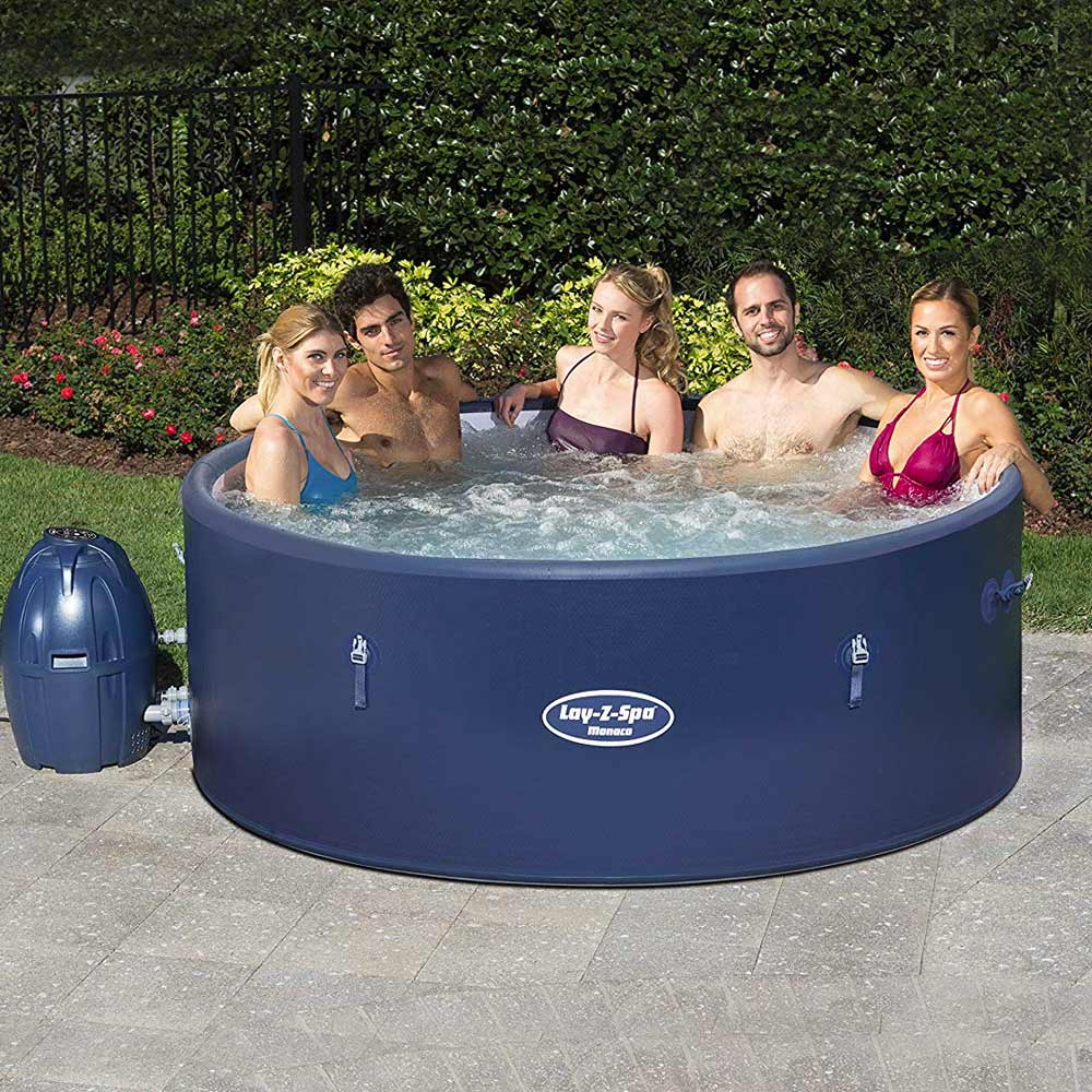 Bestway 54113 Lay Z Monaco Airjet Aufblasbare Spa-Hydromassage