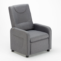 Anna Design Relaxing Recliner Sessel mit Fußhocker aus Stoff Maße
