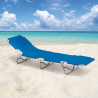 Klappbare Strandliege LiegestuhlSonnenliege aus Aluminium Verona Oxford Verkauf