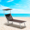 2er Set Liegestühle Strandliegen Sonnenliegen aus Aluminium für den Strand Santorini Limited Edition Kosten
