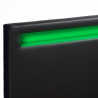 Doppelbett mit Lattenrost Led-Kopfende Schubladen Metall Holz 160x190 cm Geneva King Auswahl