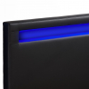 Doppelbett mit Lattenrost Led-Kopfende Schubladen Metall Holz 160x190 cm Geneva King Eigenschaften