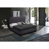 Komplett Großes Einzelbett aus Stoff mit Bettrost 120x190 cm Zurich Angebot