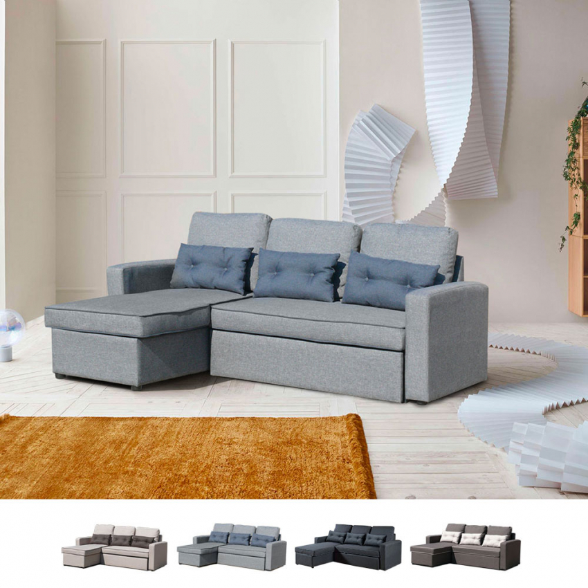 3-Sitzer-Eckschlafsofa für Wohnzimmer und Lounges Smeraldo Eigenschaften