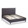 Groß Einzelbett Französisch 120x190 cm Kunstleder Kopfende Lattenrost Lausanne Sales