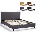 Doppelbett aus Kunstleder mit Kopfende Lattenrost 160x190 cm Lausanne King Verkauf